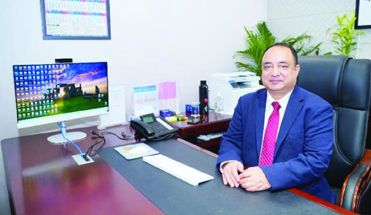 Rahul Himalian, IRTS officer and Chairman & Managing Director of IRCTC, at his office desk
